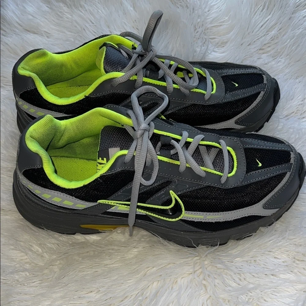 Nike Initiator 394055-023 Running Shoes Men's Sz: 9 Neon Green Black - Used